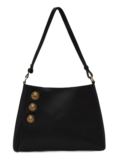 Olkalaukku Balmain Emblème Bag Musta | CN1BS874LGSR