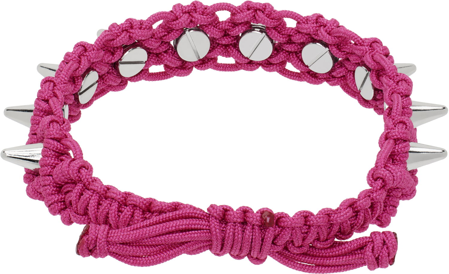 Rannerengas We11done We11done Handmade Studded Bracelet Vaaleanpunainen | WD-AJ0-25-599-U-PK, 1