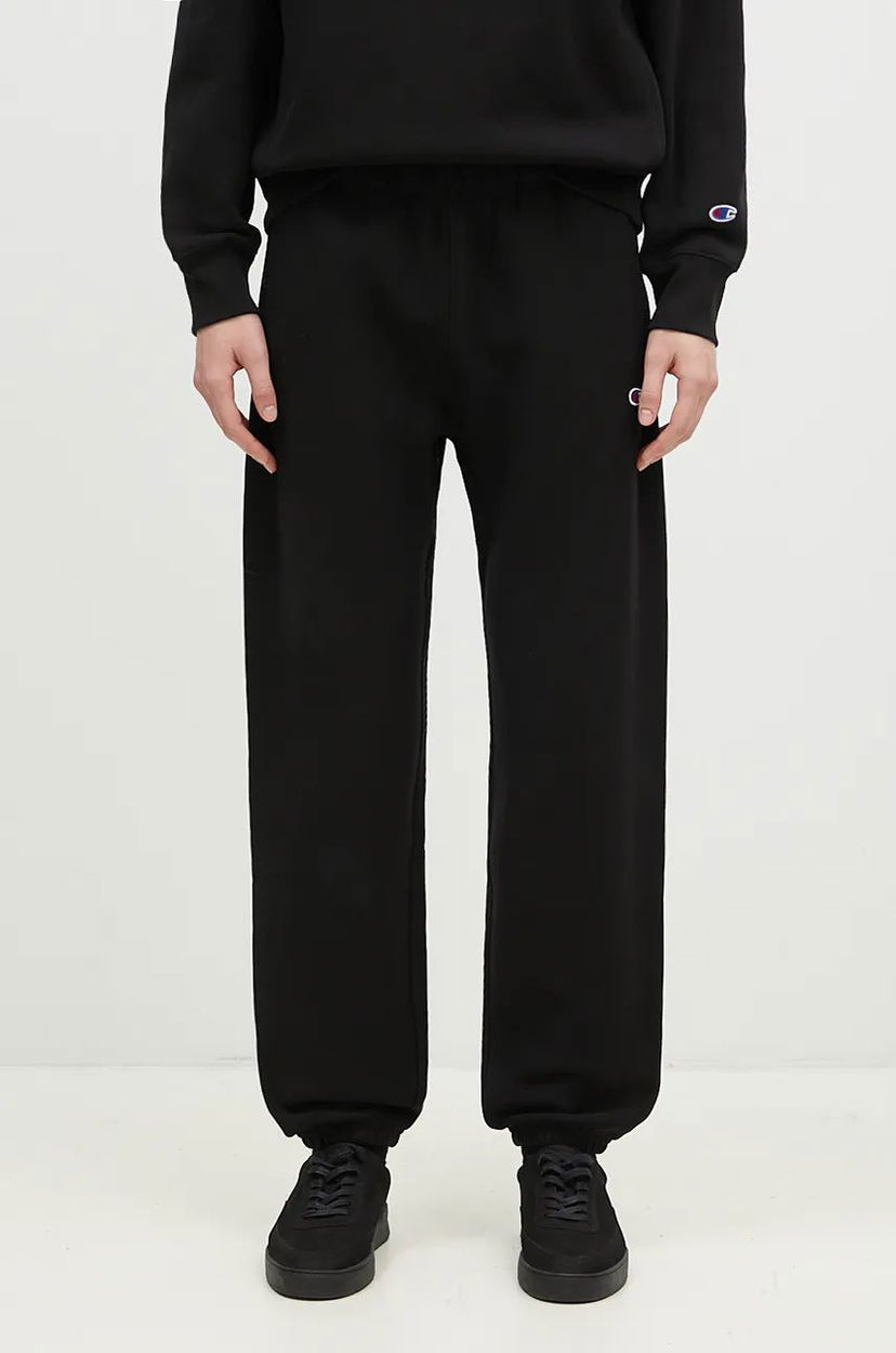 Verryttelyhousut Champion Elastic Cuff Sweatpants Musta | 220709.