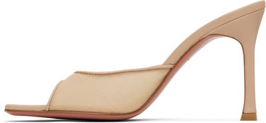 Asusteet Amina Muaddi Amina Muaddi Alexa Mesh 95 Heeled Sandals Beige | SSENSE EXCLUSIVE 95MM ALEXA MESH, 2