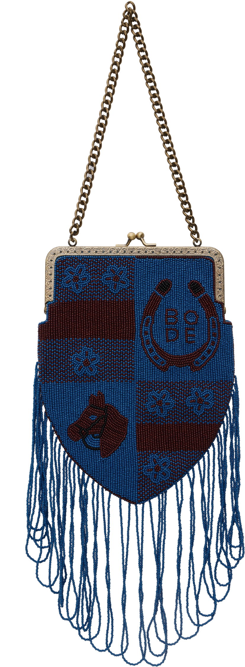 Käsilaukku Bode Bode Capri Beaded Fringe Bag Sininen | WRS25AC004