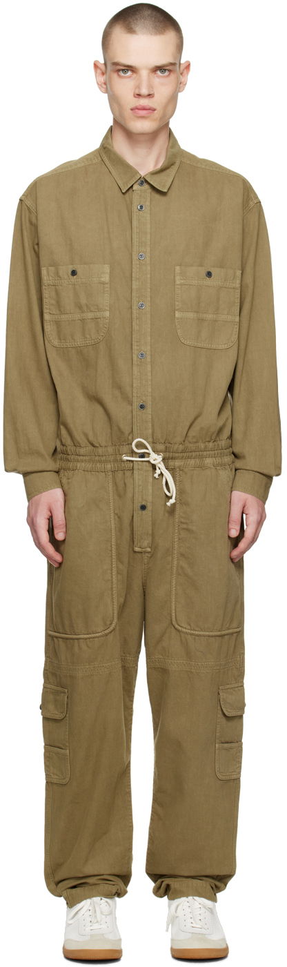Haalari ISABEL MARANT Khaki Vyns Jumpsuit Vihreä | 23PCB0006HA-A1H33H, 0