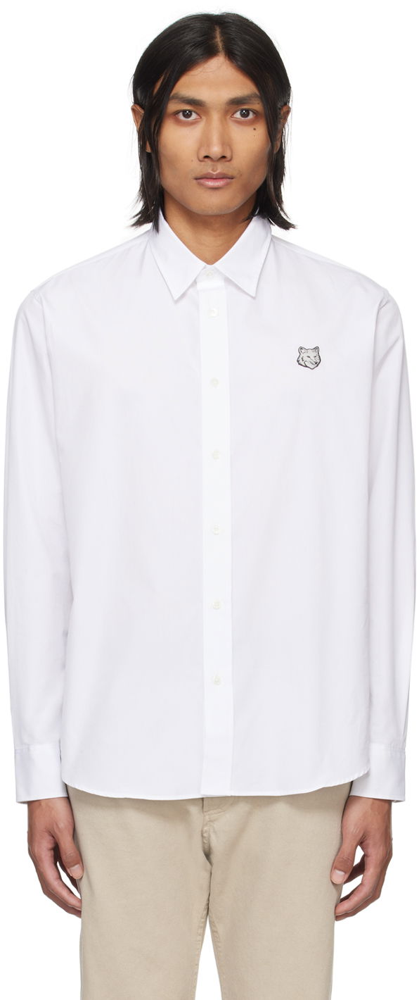 Paita MAISON KITSUNÉ Bold Fox Head Shirt Valkoinen | MM00412WC0026P100