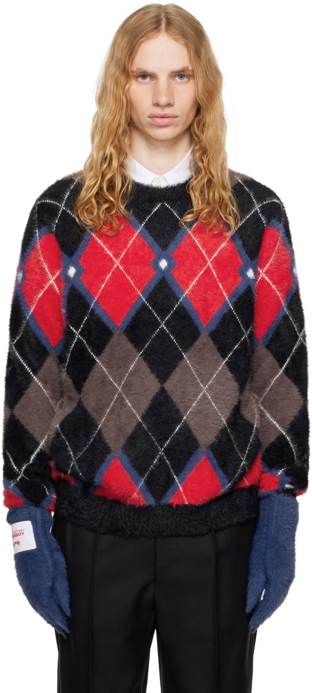 Villapaita Charles Jeffrey Loverboy Fluffy Gloves Sweater Monivärinen | 42090301