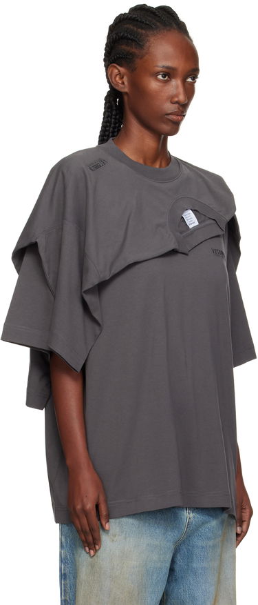T-paita VETEMENTS VETEMENTS Double Layered T-Shirt Harmaa | UH76TR400M, 1