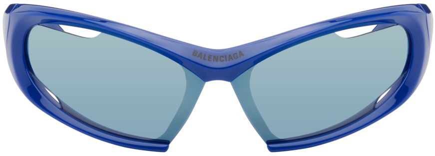 Aurinkolasit Balenciaga Dynamo Rectangle Sunglasses Tummansininen | BB0318S-002, 0