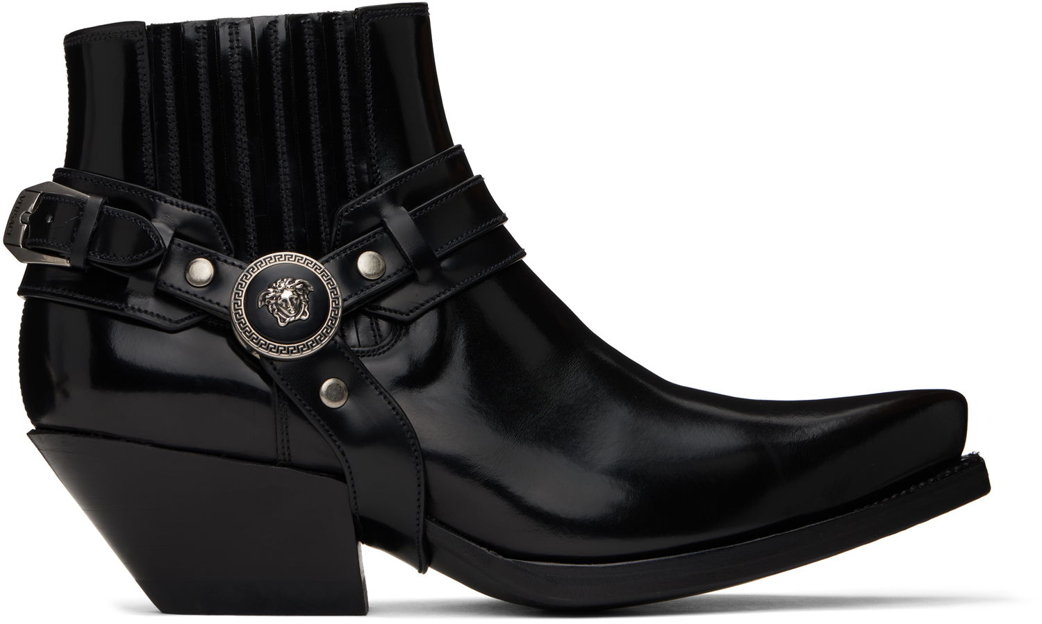 Liivi Versace Versace Texano Ankle Boots Musta | 1017195_1A12153_1B00I, 0