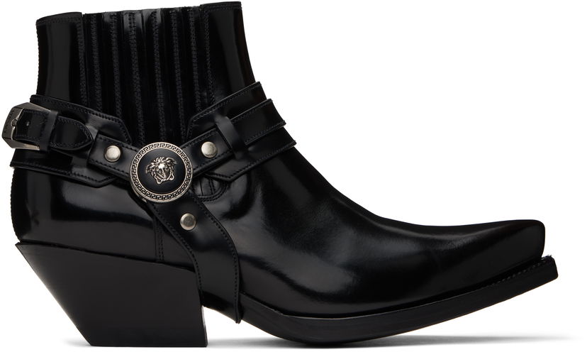 Liivi Versace Versace Texano Ankle Boots Musta | 1017195_1A12153_1B00I