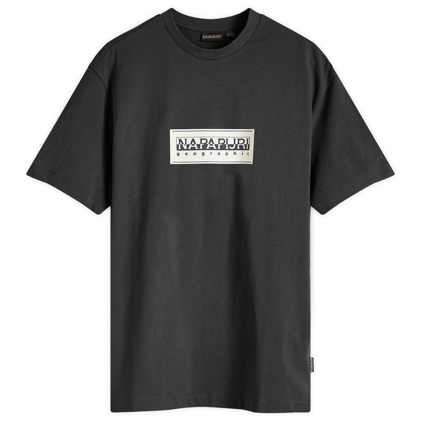 T-paita Napapijri Box Logo T-Shirt Black Musta | NP0A4I3L0411