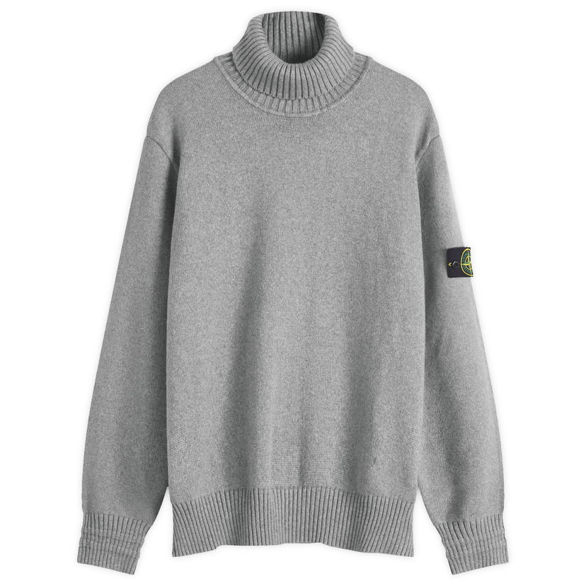 Villapaita Stone Island Turtleneck Knit Sweater Harmaa | 8115505A2-V0M64