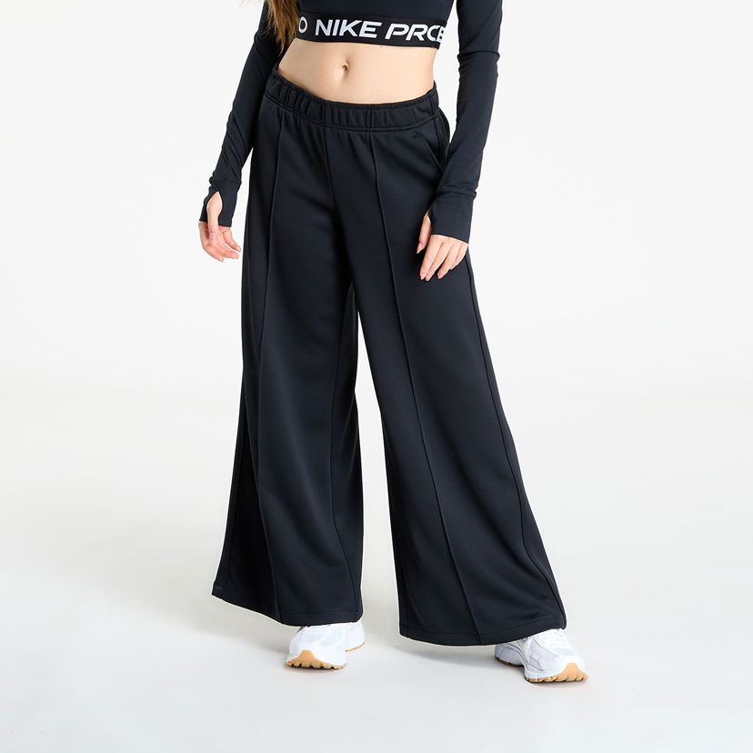Verryttelyhousut Nike Sportswear Mid-Rise Wide-Leg Track Pants Musta | IH8514-010