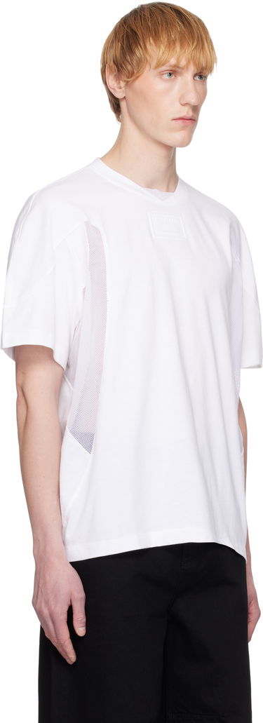 T-paita Helmut Lang Helmut Lang Sport Mesh Panel T-Shirt Valkoinen | P02HM512, 1