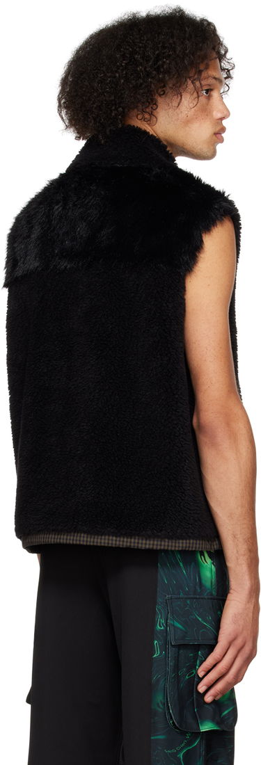Liivi Feng Chen Wang Feng Chen Wang Embellished Faux-Fur Vest Musta | FUF14VS03B, 2