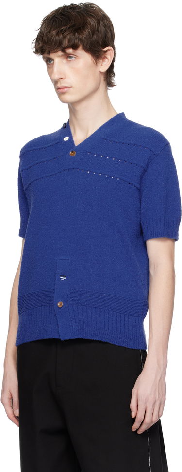 Villapaita ADER ERROR ADER error Knitted V-Neck Sweater Sininen | BO01SSKT0502BL, 3