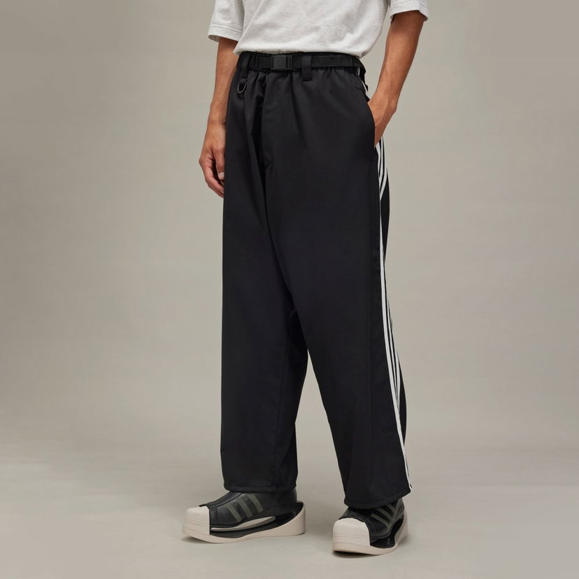 Housut Y-3 Refined Wool Open Wide Trousers Musta | IW7455