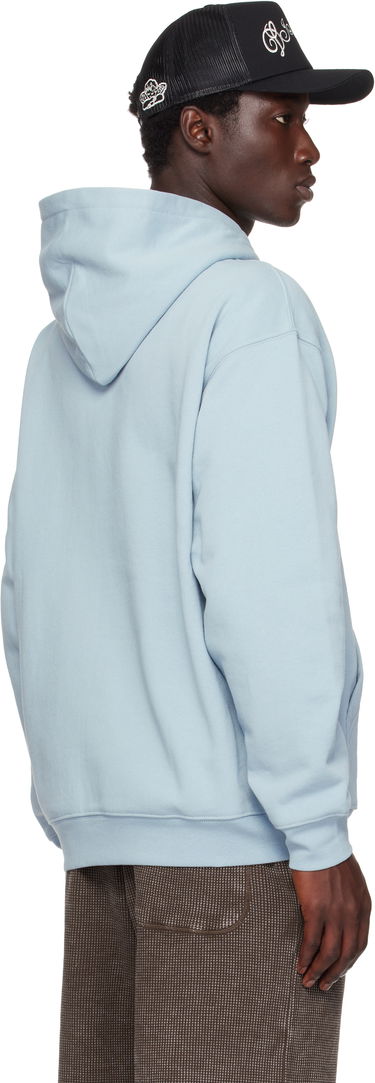 Huppari Dime Dime Cursive Fleece Hoodie Sininen | DIMESU2543BLU, 2