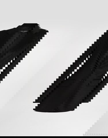 Takki Dolce & Gabbana Dolce & Gabbana Single-Breasted Silk and Cashmere Jacket Musta | F29KNTGDDC0N0000, 0