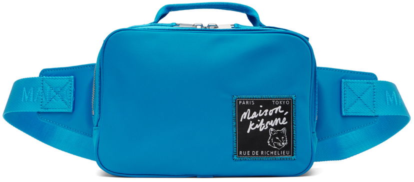 Vyötärölaukku MAISON KITSUNÉ Maison Kitsuné 'The Traveller' Belt Bag Sininen | MM05162WQ1001P451