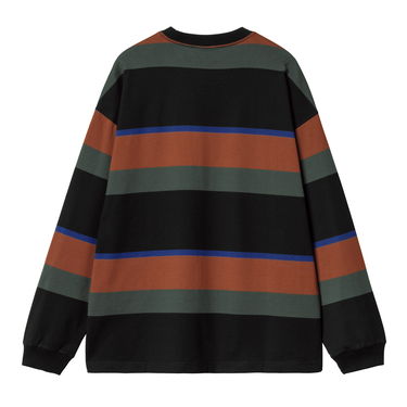 T-paita Carhartt WIP Sundling Stripe Long Sleeve T-Shirt Musta | I033928_9, 3