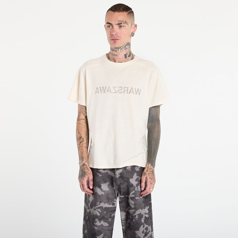 T-paita MISBHV Warszawa Cold Wave T-Shirt White Valkoinen | 251M122