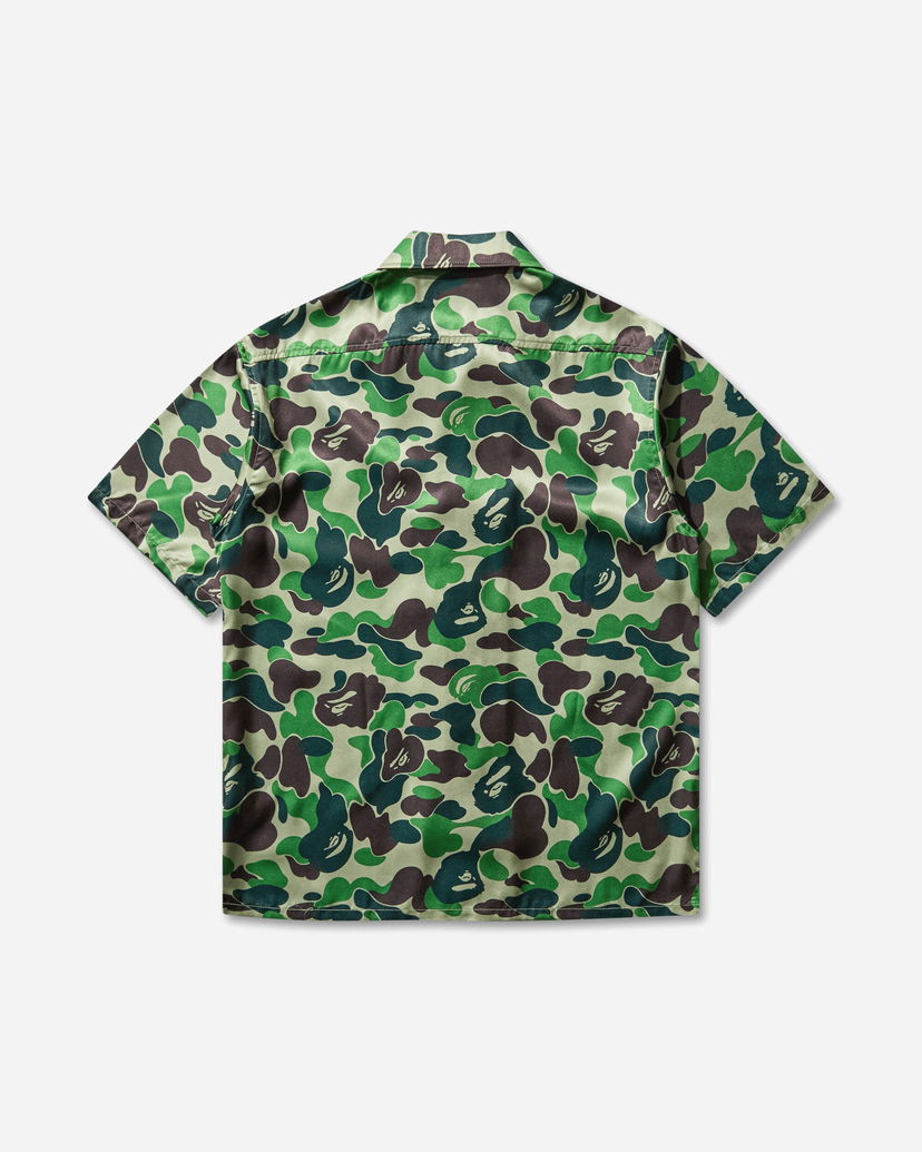 Paita BAPE ABC Camo Open Collar Shirt Vihreä | 1L30132007 GREEN