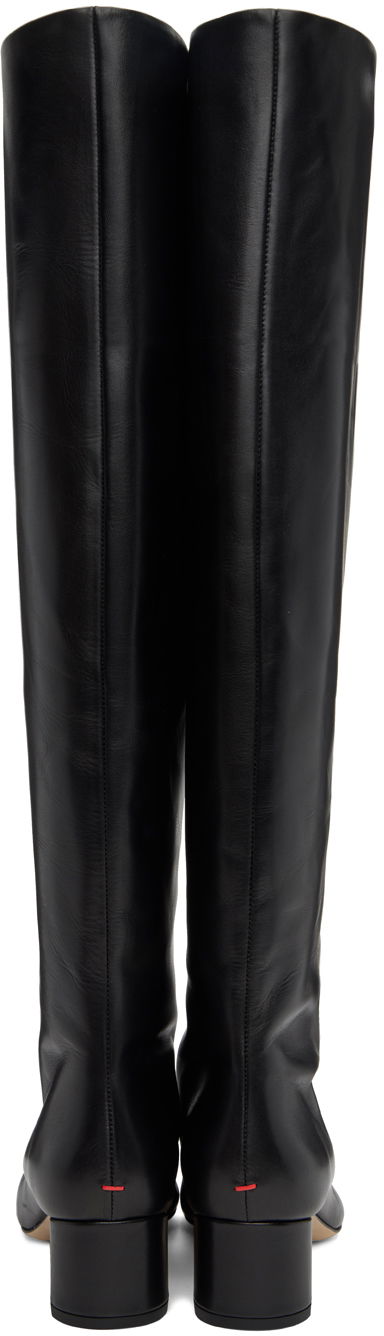 Vaatteet Aeyde Aeyde Willa Over-the-Knee Boots Musta | A11-KB-DUBR45RO115-FW24-800-001, 1
