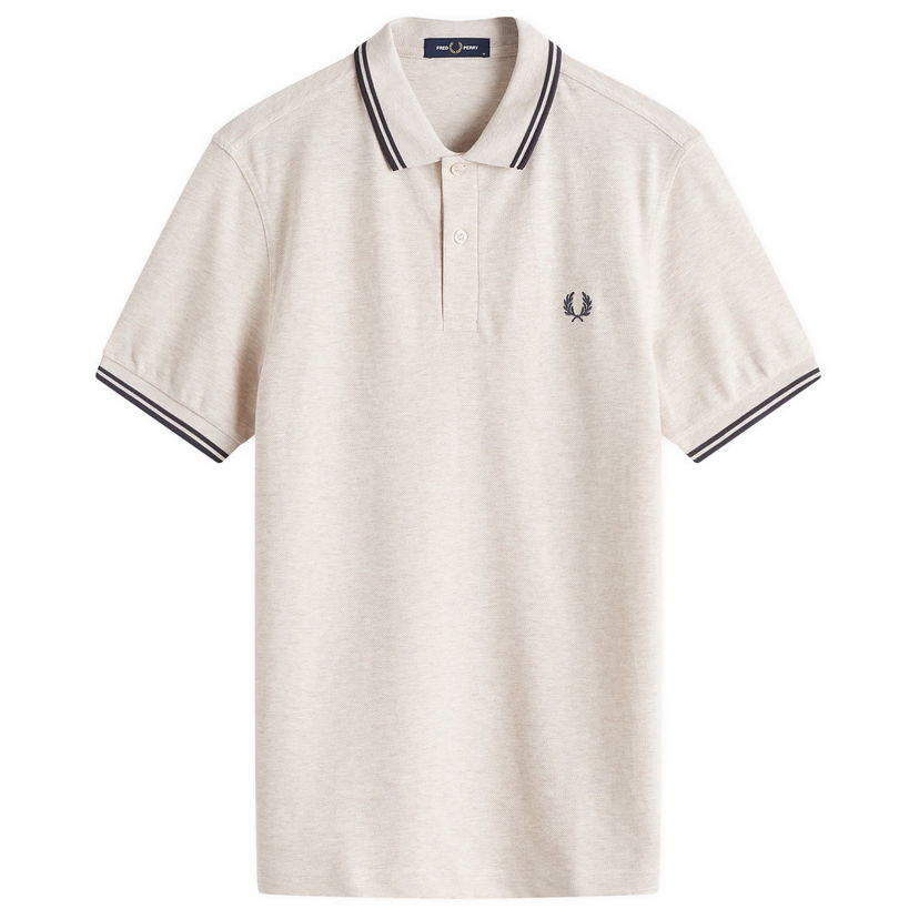 Poolopaita Fred Perry Fred Perry Twin Tipped Polo Shirt, Size Large Beige | M3600-W50
