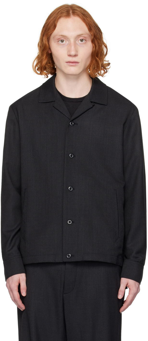 Takki rag & bone Finlay Button-Up Shirt Jacket Musta | MBW23H2402LWML