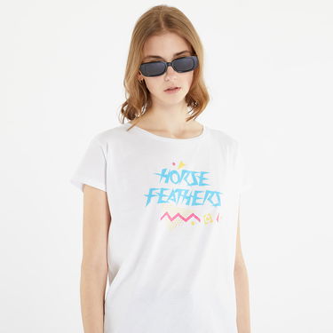 T-paita Horsefeathers Regina Tee Valkoinen | SW886B, 2