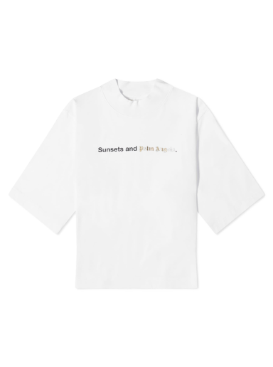T-paita Palm Angels Sunsets T-Shirt Valkoinen | PWAA020F23JER0020110
