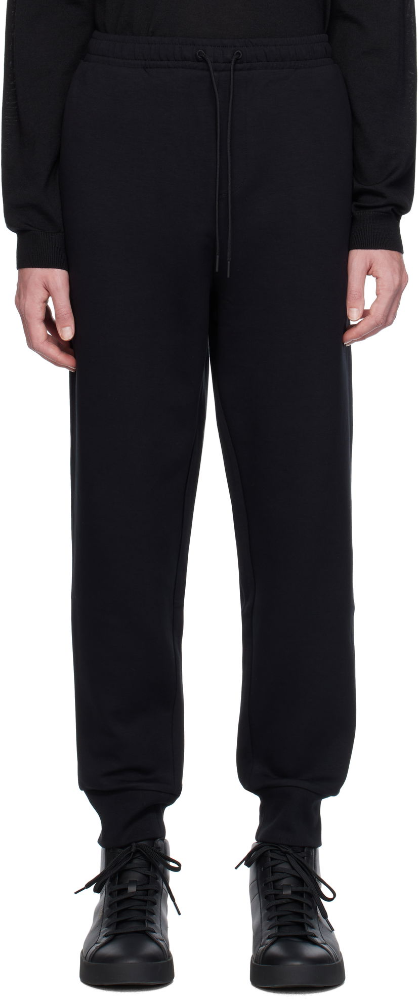 Verryttelyhousut BOSS Logo Print Track Pants Musta | 50506141