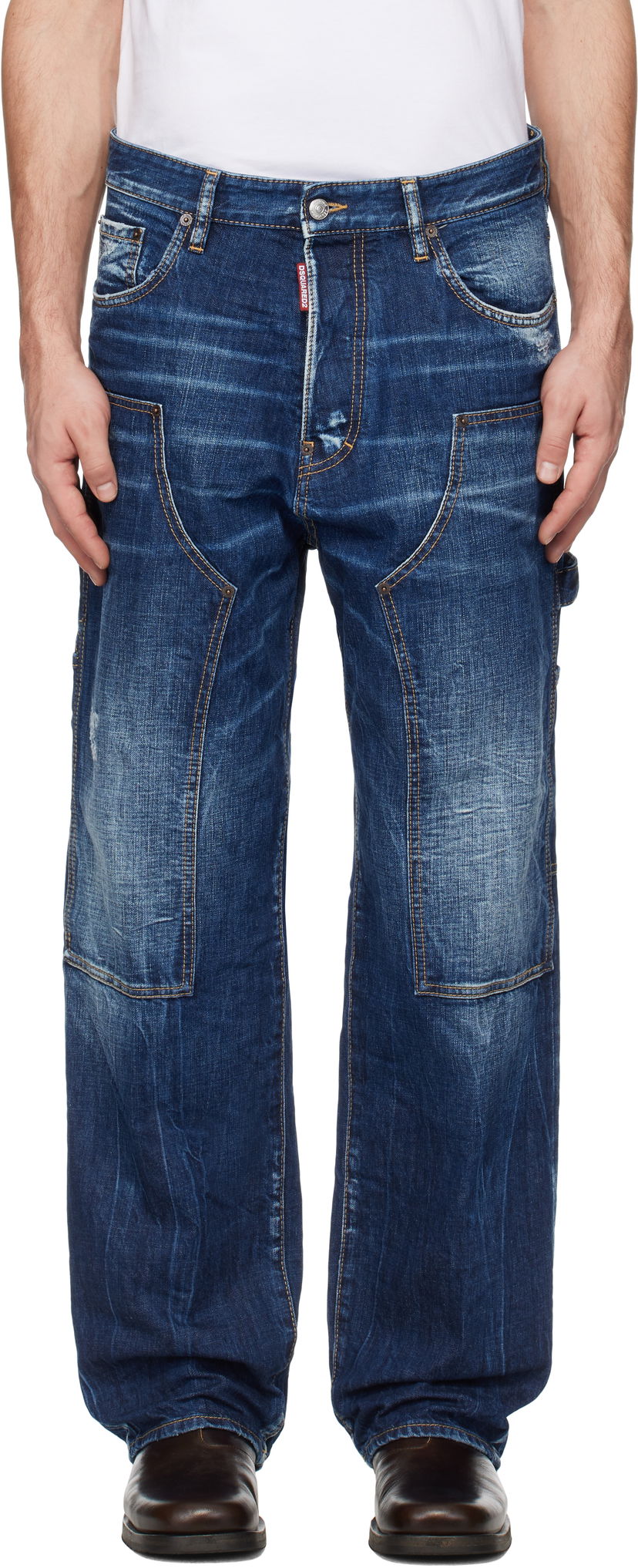 Jeans DSQUARED2 Dsquared2 Loose Carpenter Jeans Sininen | S74LB1652_S30309