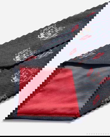 Asusteet Junya Watanabe Silk Tie with Crest Pattern Musta | WP-K408-W25 1, 4