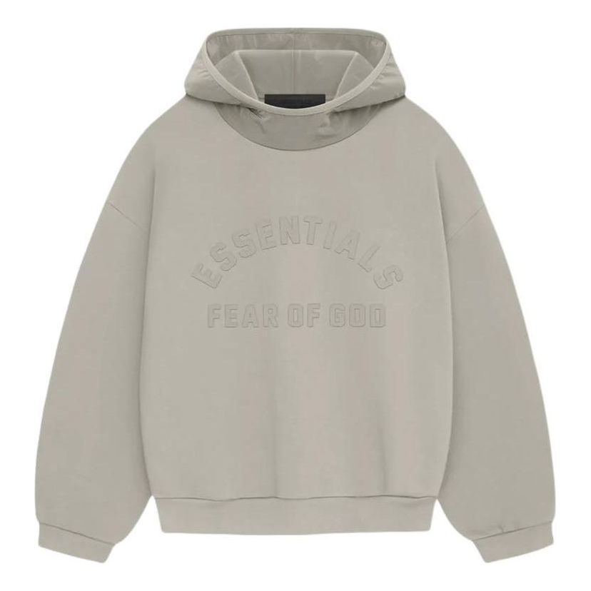 Huppari Fear of God Essentials Nylon Fleece Hoodie Harmaa | 202SP244315F