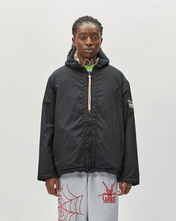 Takki Aries Reversible Nylon and Floral Fleece Parka Musta | RUAR70014, 1