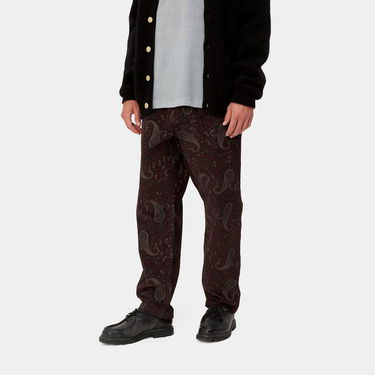 Housut Carhartt WIP Flint Pant Paisley Print "Buckeye rinsed" Ruskea | I029443_1U6_02, 3