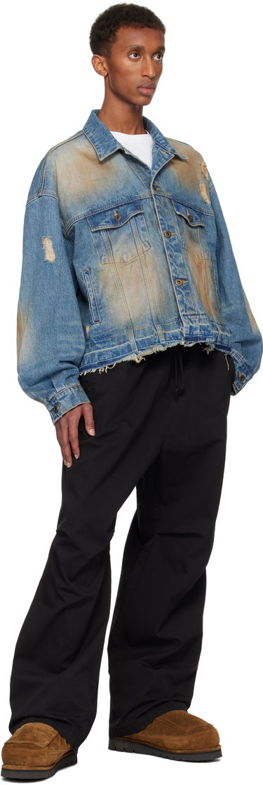 Takki We11done We11done Distressed Denim Jacket Sininen | WD-DJ3-24-310-U-BL, 3