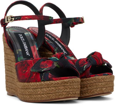 Vaatteet Dolce & Gabbana Dolce&Gabbana Cava MM Lolita Wedge Heeled Sandals Punainen | CZ0320 A6514, 3