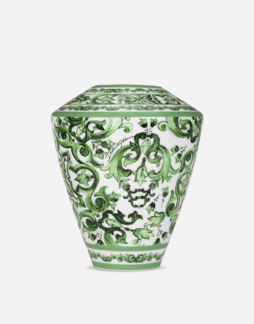 Kodin sisustus Dolce & Gabbana Dolce & Gabbana Large Amphora Porcelain Vase Vihreä | TCC198TCAMZUV011