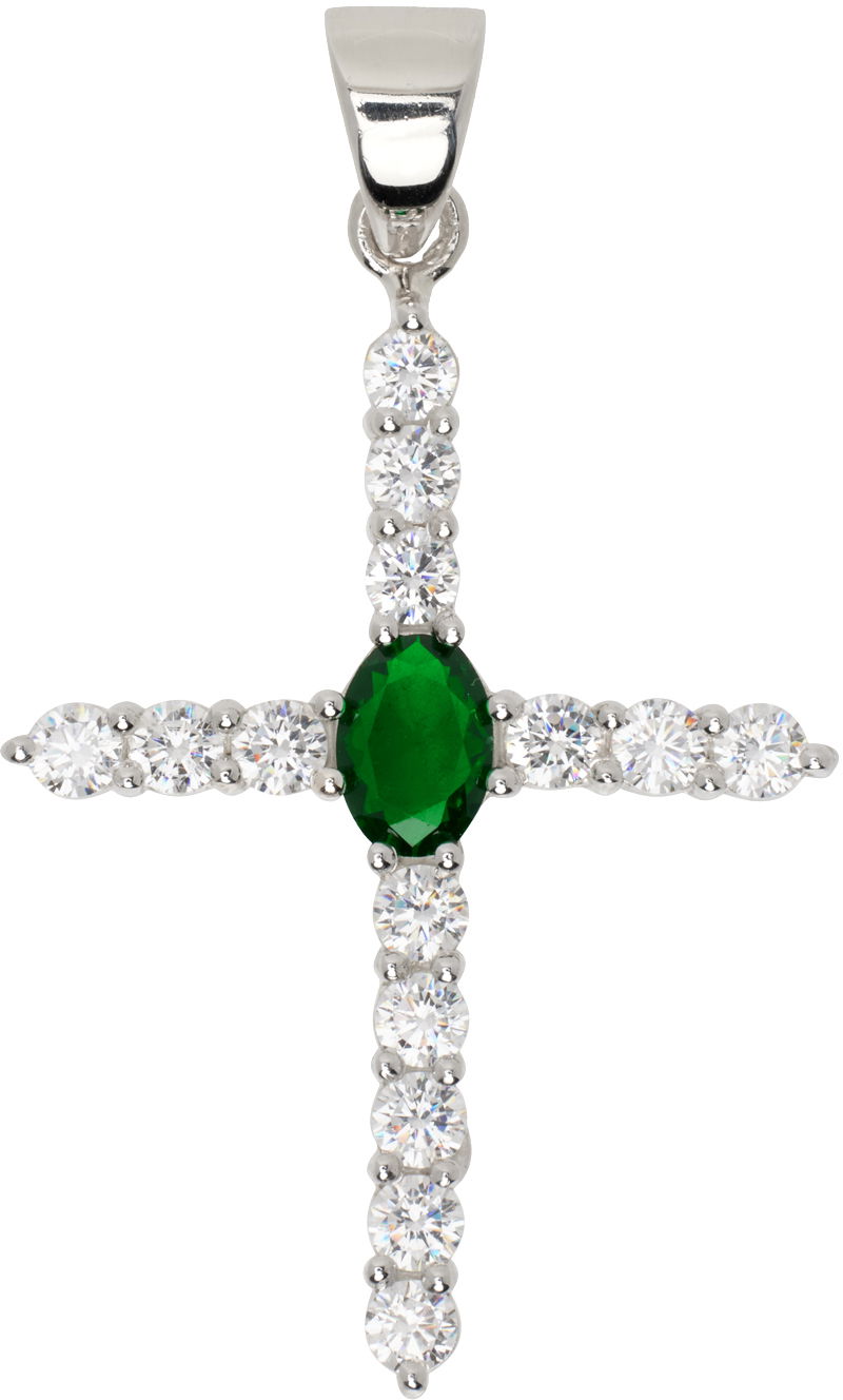 Kaulakoru VEERT VEERT 'The Small Cross' Pendant Metallinen | SPD1351-WG