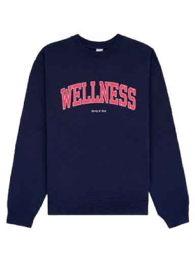 Huppari Sporty & Rich Wellness Ivy Crewneck Tummansininen | CR662NA