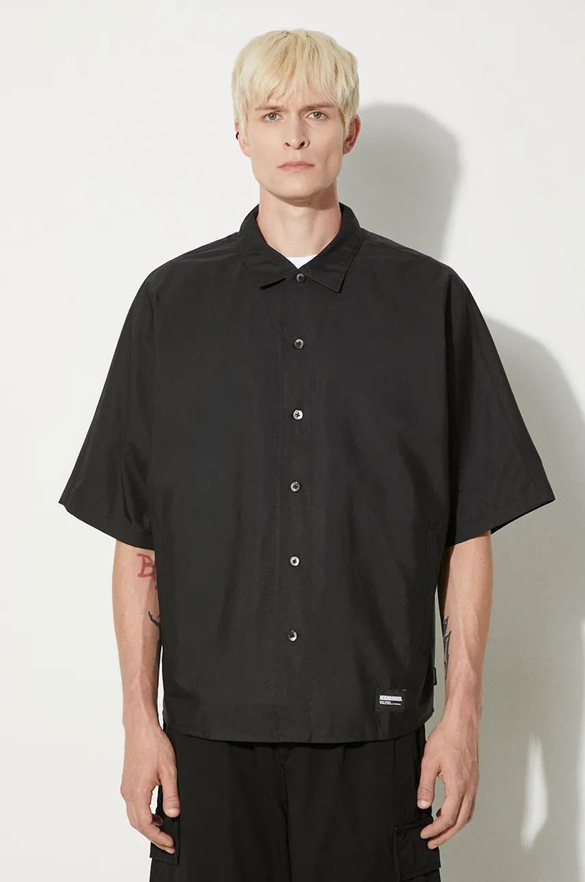 Paita Neighborhood Shirt With Classic Collar Musta | 241AQNH.SHM05