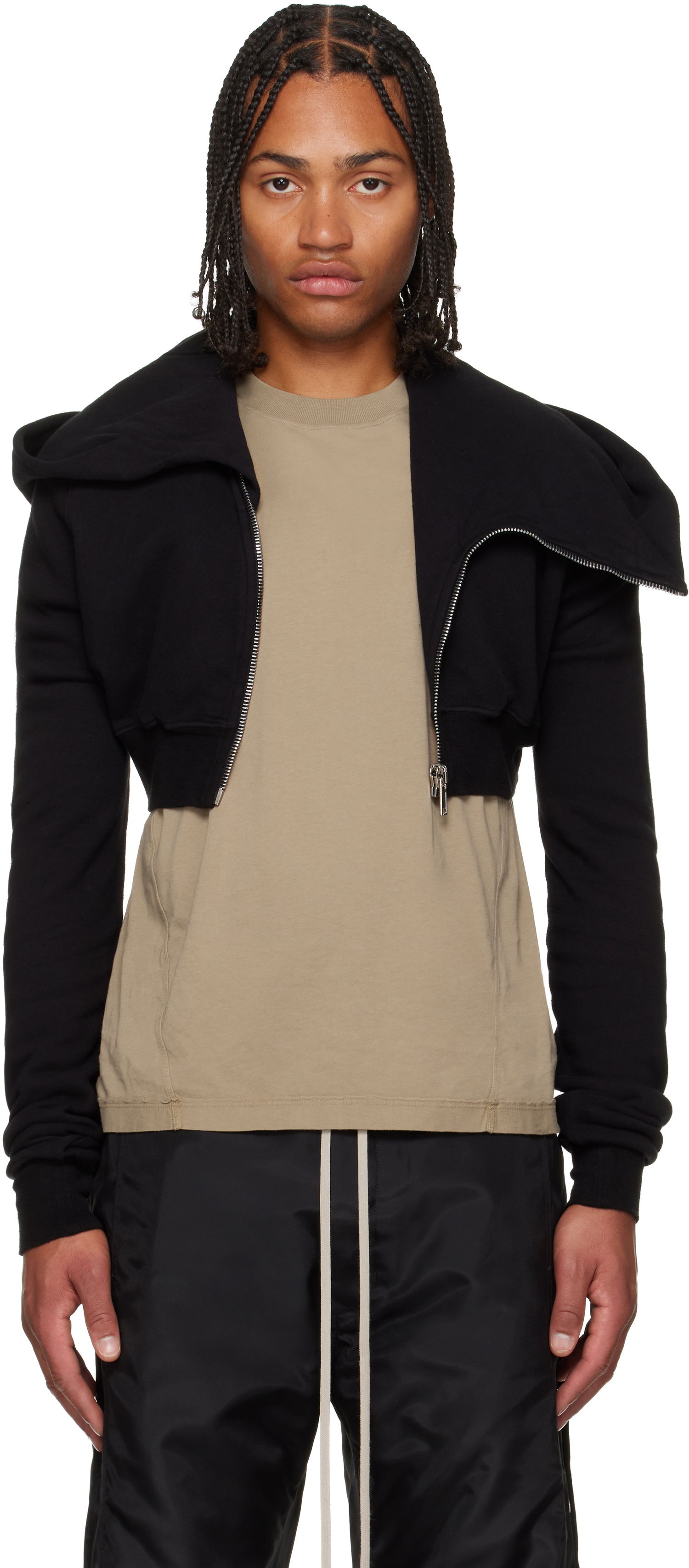 Huppari Rick Owens Concordians Micro Mountain Hoodie Musta | DU02E7284 FSL, 0