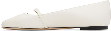 Tennarit ja kengät Jimmy Choo Jimmy Choo Elisa Ballerina Flats Valkoinen | ELISA FLAT, 2