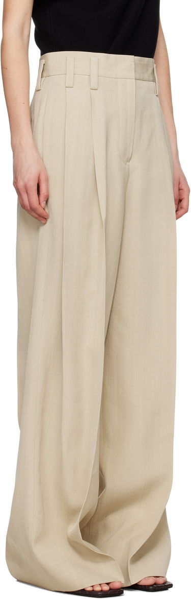 Housut Jil Sander Jil Sander Voluminous Pleated Trousers Beige | J03KA0292_J65005, 1