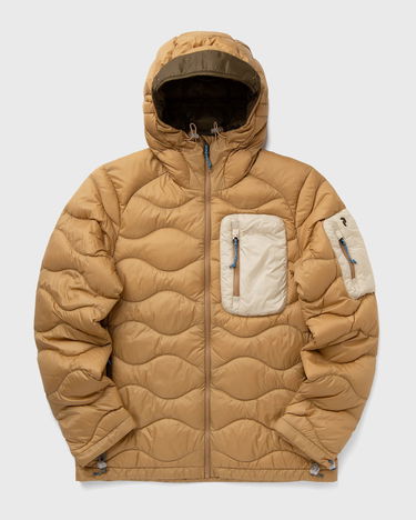 Puffer takki Peak Performance HeliuUtility Down Hood Jacket Beige | G79847100, 0