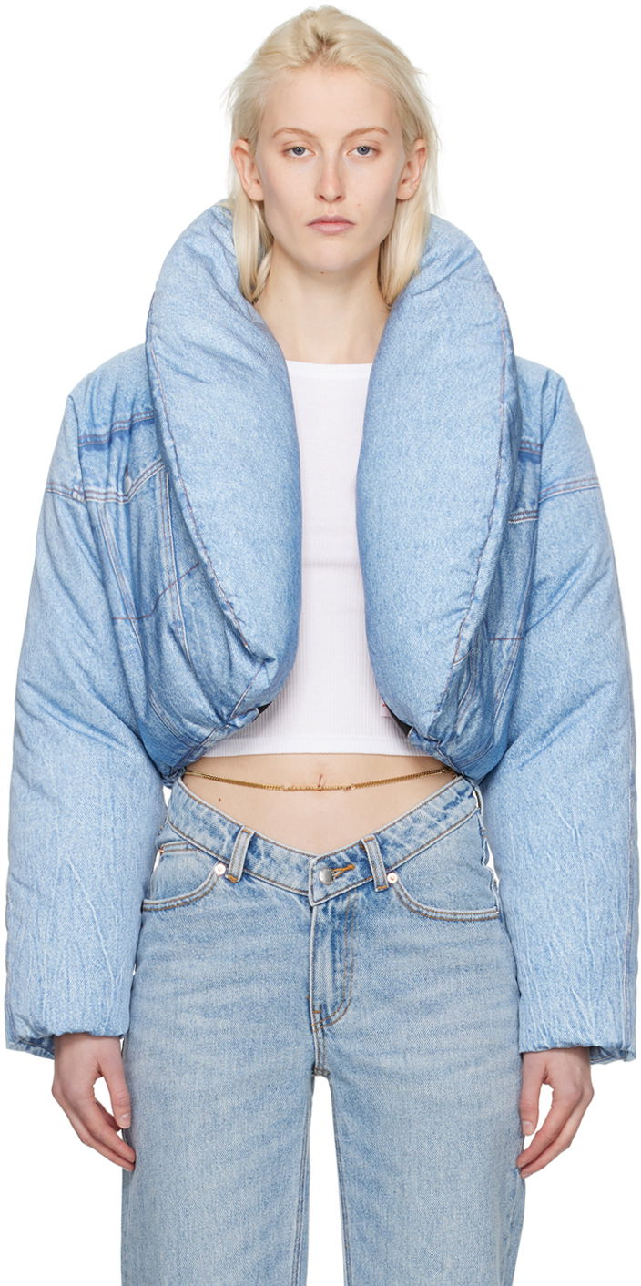 Takki Alexander Wang Cropped Down Jacket Sininen | 1WC1242521