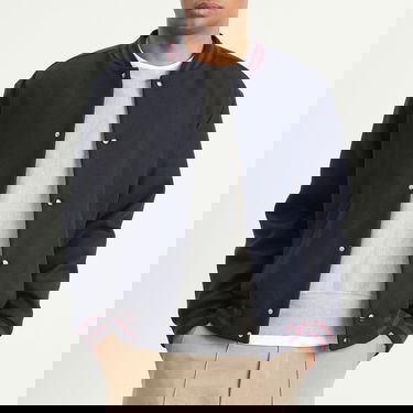 Bomber-takki A.P.C. Micky Varsity Jacket Tummansininen | WVBEB-M02974-IAK, 2