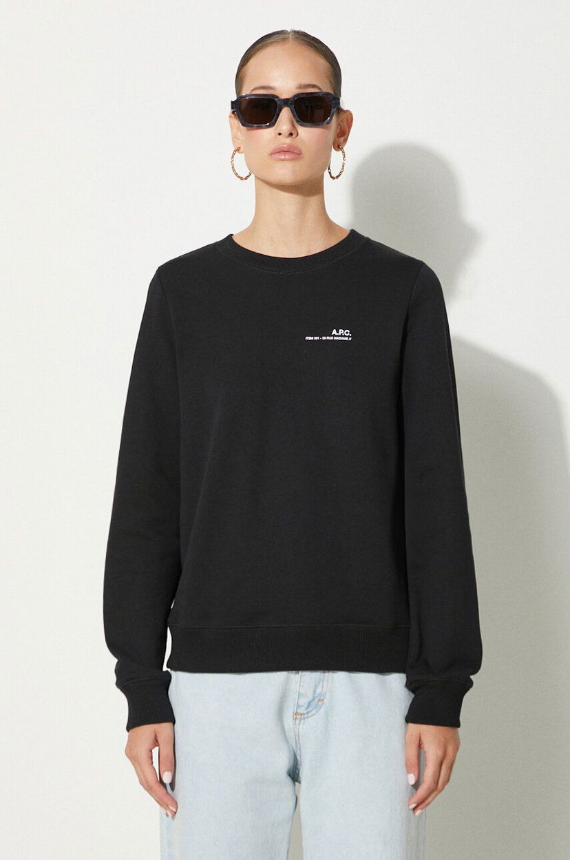 Huppari A.P.C. Crewneck Sweatshirt Musta | COEAS.F27663