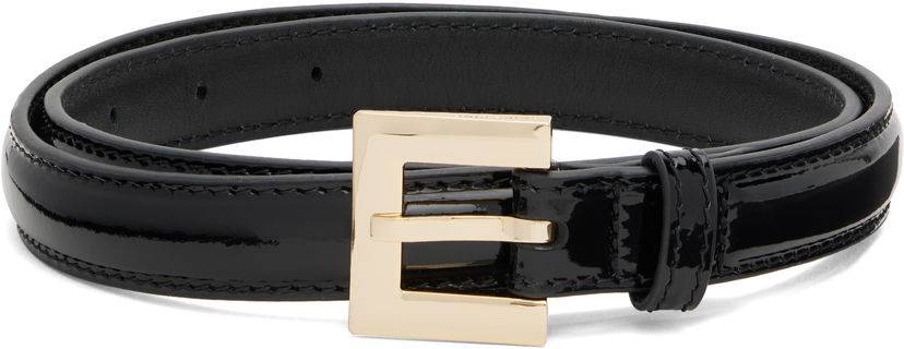 Vyöt Anine Bing ANINE BING Nicola Patent Leather Belt Musta | A-12-11375-BLK1